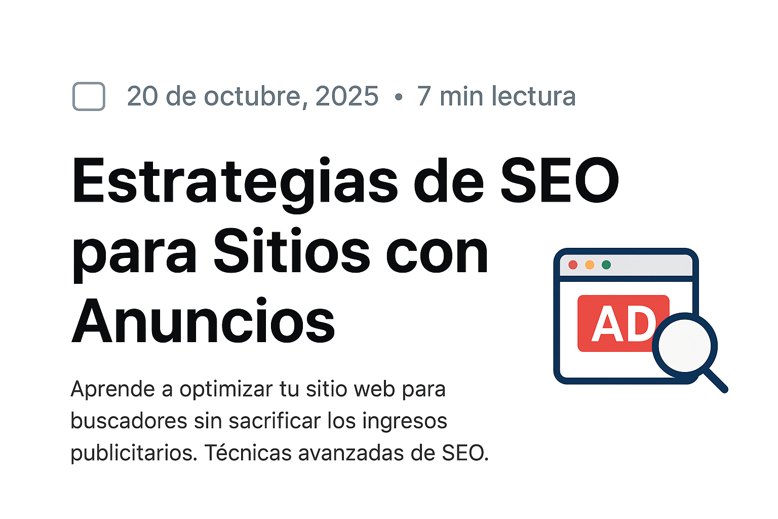 Estrategias de SEO para Sitios con Anuncios